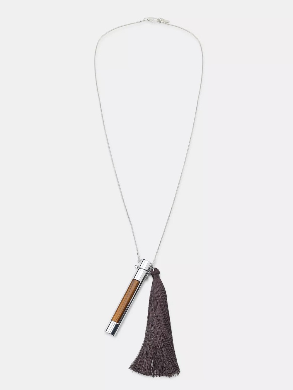 ZARA METAL FRINGED TUBE NECKLACE - Picture 2 of 4